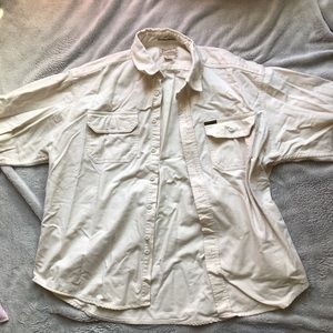 Woolrick Off-White Button Up